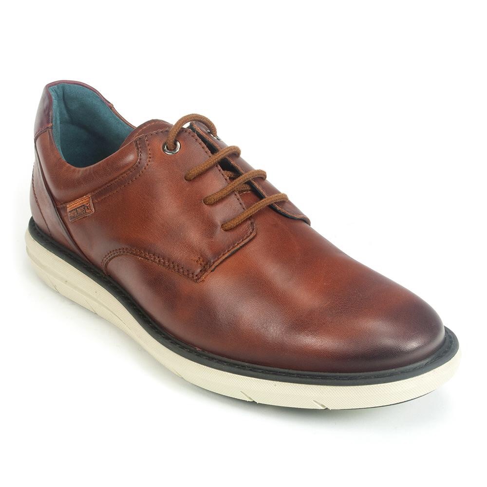{Pikolinos} Mens Cognac Leather Sneakers